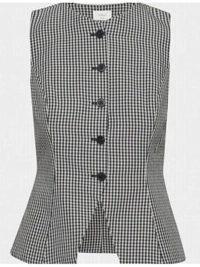 Aritzia Wilfred Regal Vest - Gingham